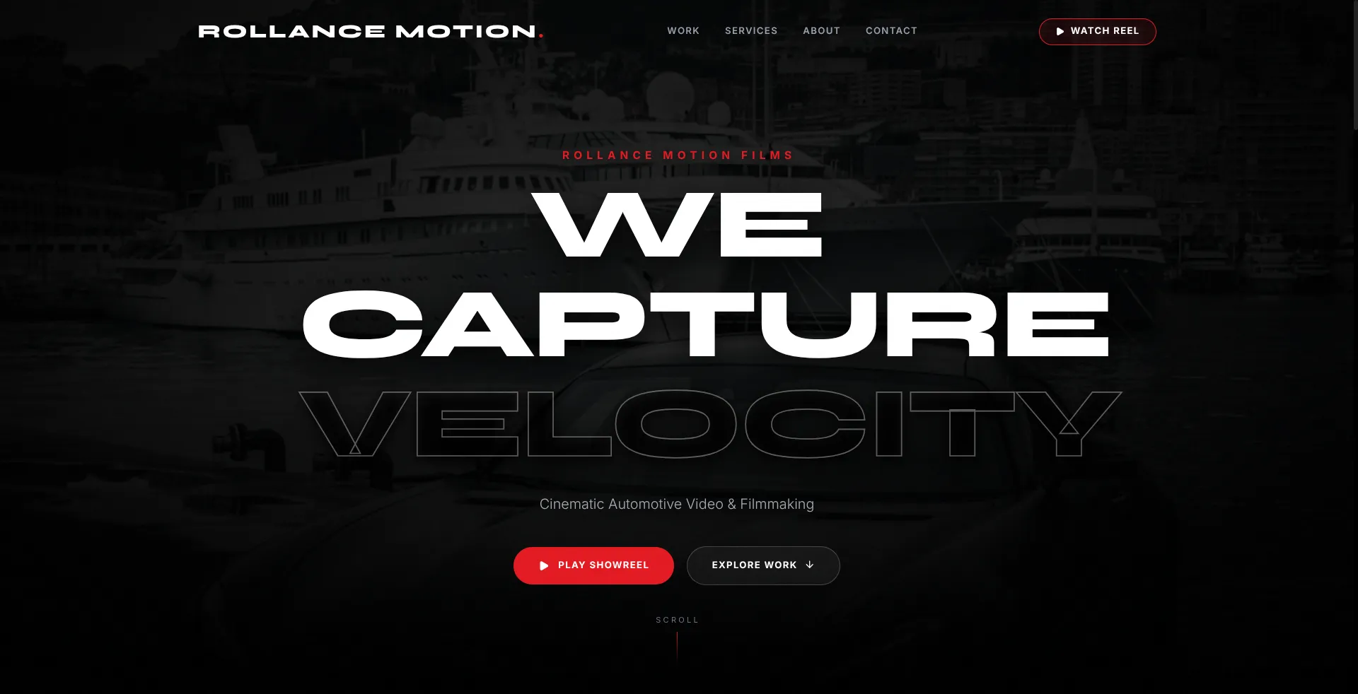 Rollance Motion — Cinematic Automotive Videography Website
